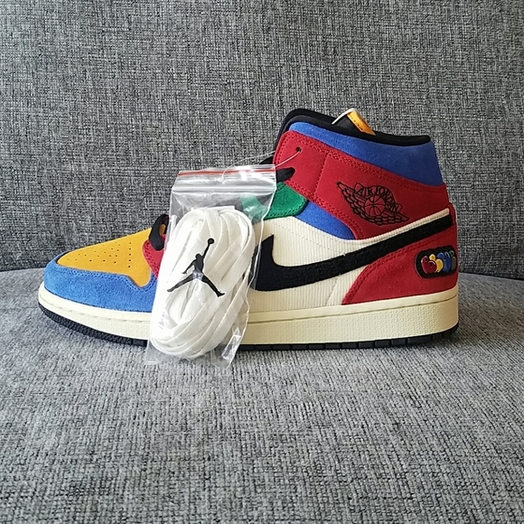 NIKE Air Jordan 1 MID SE FRLS NA "BLUE THE GREAT" - Picture 4 of 8